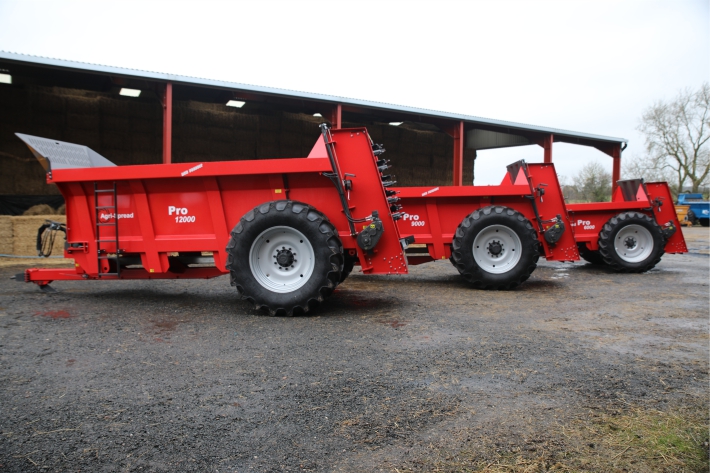 Agri Spread Pro VB muck spreaders 6T to 12T models