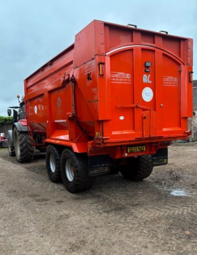 Richard Larrington Harvester 16 Tonne Silage Trailer - rear side